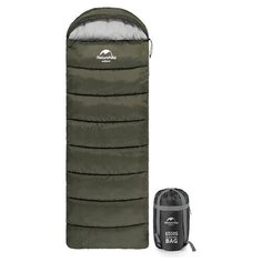Спальный мешок Naturehike New Envelope Cotton Sleeping Bag With Hood U150 Зеленый