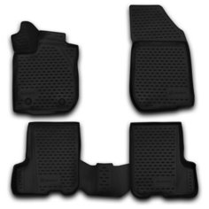 Коврики 3D в салон RENAULT Sandero/Sandero Stepway, 2014->, 4 шт. (полиуретан) Element