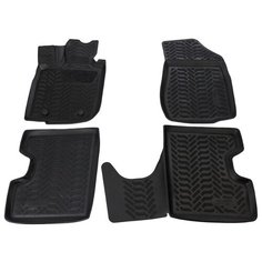 Ковры салонные модельные (высокий борт, 3D с подпятником, без 3-го ряда) Aileron 64028