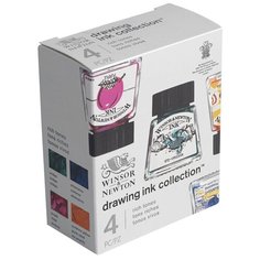 Winsor & Newton Тушь художественная 4 цвета по 14 мл (1090104)