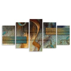 Модульная картина на холсте "Абстрактная фигура" 120x60 см Modulka.Ru