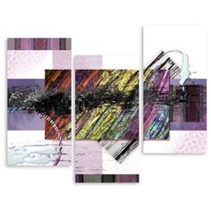 Модульная картина на холсте "Акварельный хаос" 150x122 см Modulka.Ru