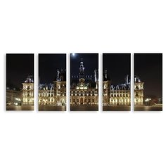 Модульная картина на холсте "Hotel de ville" 170x68 см Modulka.Ru