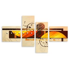 Модульная картина на холсте "Абстрактные шары" 150x90 см Modulka.Ru