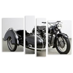 Модульная картина на холсте "Retro BMW" 150x96 см Modulka.Ru