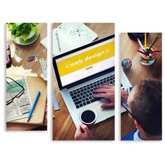 Модульная картина на холсте "Web desing" 150x122 см Modulka.Ru