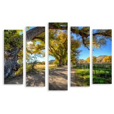 Модульная картина на холсте "Дорога" 170x121 см Modulka.Ru