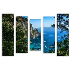 Модульная картина на холсте "В горах Италии" 120x88 см Modulka.Ru