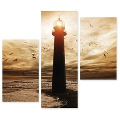 Модульная картина на холсте "Маяк" 120x107 см Modulka.Ru