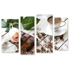 Модульная картина на холсте "Романтическое утро" 150x99 см Modulka.Ru