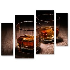 Модульная картина на холсте "Виски" 150x119 см Modulka.Ru