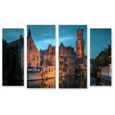 Модульная картина на холсте "Бельгия" 150x95 см Modulka.Ru