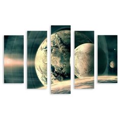 Модульная картина на холсте "Планеты" 170x117 см Modulka.Ru