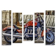 Модульная картина на холсте "Стритфайтер" 150x112 см Modulka.Ru