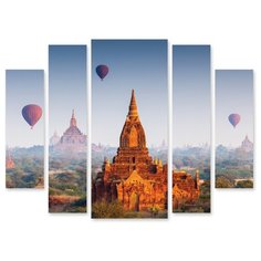 Модульная картина на холсте "Храмы" 150x116 см Modulka.Ru