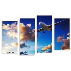 Модульная картина на холсте "В синем небе" 170x112 см Modulka.Ru