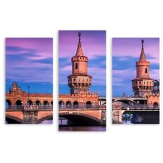 Модульная картина на холсте "Берлинский мост" 150x106 см Modulka.Ru
