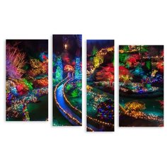 Модульная картина на холсте "Канадский парк" 150x101 см Modulka.Ru