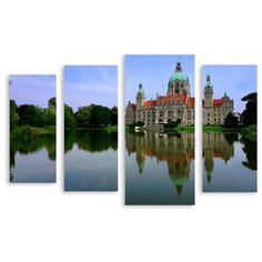 Модульная картина на холсте "Замок" 120x80 см Modulka.Ru