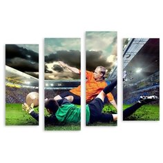 Модульная картина на холсте "Матч" 120x86 см Modulka.Ru