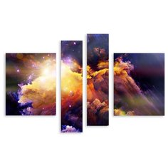 Модульная картина на холсте "Цветные сны" 90x61 см Modulka.Ru