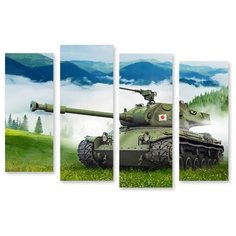 Модульная картина на холсте "В горах" 170x119 см Modulka.Ru