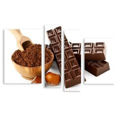 Модульная картина на холсте "Шоколад" 90x59 см Modulka.Ru