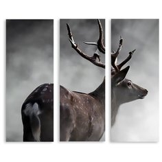 Модульная картина на холсте "Олень" 150x129 см Modulka.Ru