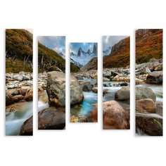 Модульная картина на холсте "Путь к вершине" 150x116 см Modulka.Ru