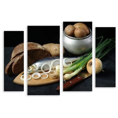 Модульная картина на холсте "Селёдка" 150x109 см Modulka.Ru