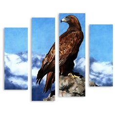 Модульная картина на холсте "Орёл" 150x136 см Modulka.Ru