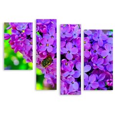 Модульная картина на холсте "Роскошная сирень" 170x131 см Modulka.Ru