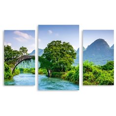 Модульная картина на холсте "Природа Китая" 120x76 см Modulka.Ru