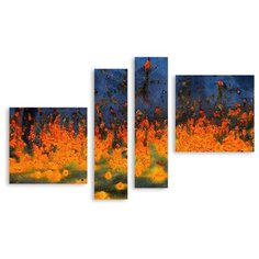 Модульная картина на холсте "Огонь" 90x57 см Modulka.Ru