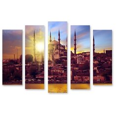 Модульная картина на холсте "Рассвет в Рио" 150x107 см Modulka.Ru