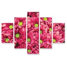 Модульная картина на холсте "Розовый букет" 170x122 см Modulka.Ru