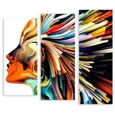 Модульная картина на холсте "Книжные иллюзии" 150x139 см Modulka.Ru