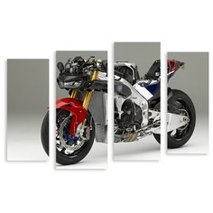 Модульная картина на холсте "Мотоцикл" 90x62 см Modulka.Ru