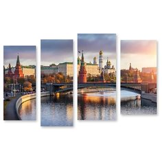 Модульная картина на холсте "Красавица Москва" 90x63 см Modulka.Ru