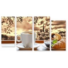 Модульная картина на холсте "Утро на отдыхе" 150x85 см Modulka.Ru