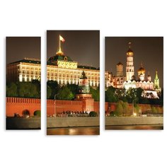 Модульная картина на холсте "Кремль" 150x107 см Modulka.Ru
