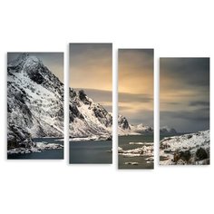 Модульная картина на холсте "Норвежское море" 170x114 см Modulka.Ru