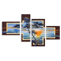 Модульная картина на холсте "Летний день" 150x90 см Modulka.Ru