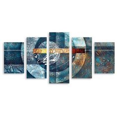 Модульная картина на холсте "В кругу" 170x82 см Modulka.Ru