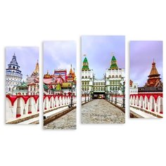 Модульная картина на холсте "Измайловский Кремль" 150x98 см Modulka.Ru