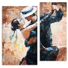 Модульная картина на холсте "Танго" 150x151 см Modulka.Ru
