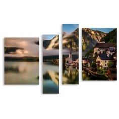 Модульная картина на холсте "Озеро" 150x102 см Modulka.Ru