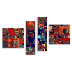 Модульная картина на холсте "Мозаика" 120x73 см Modulka.Ru