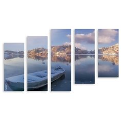 Модульная картина на холсте "Морозное утро" 170x105 см Modulka.Ru