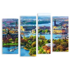 Модульная картина на холсте "Стокгольм" 170x123 см Modulka.Ru
